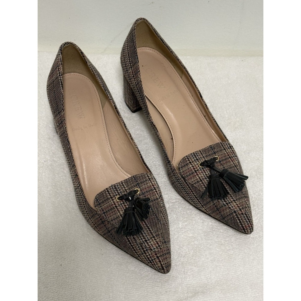 J. Crew Women's Avery Heels In Tweed Kate Middleton Size 6.5